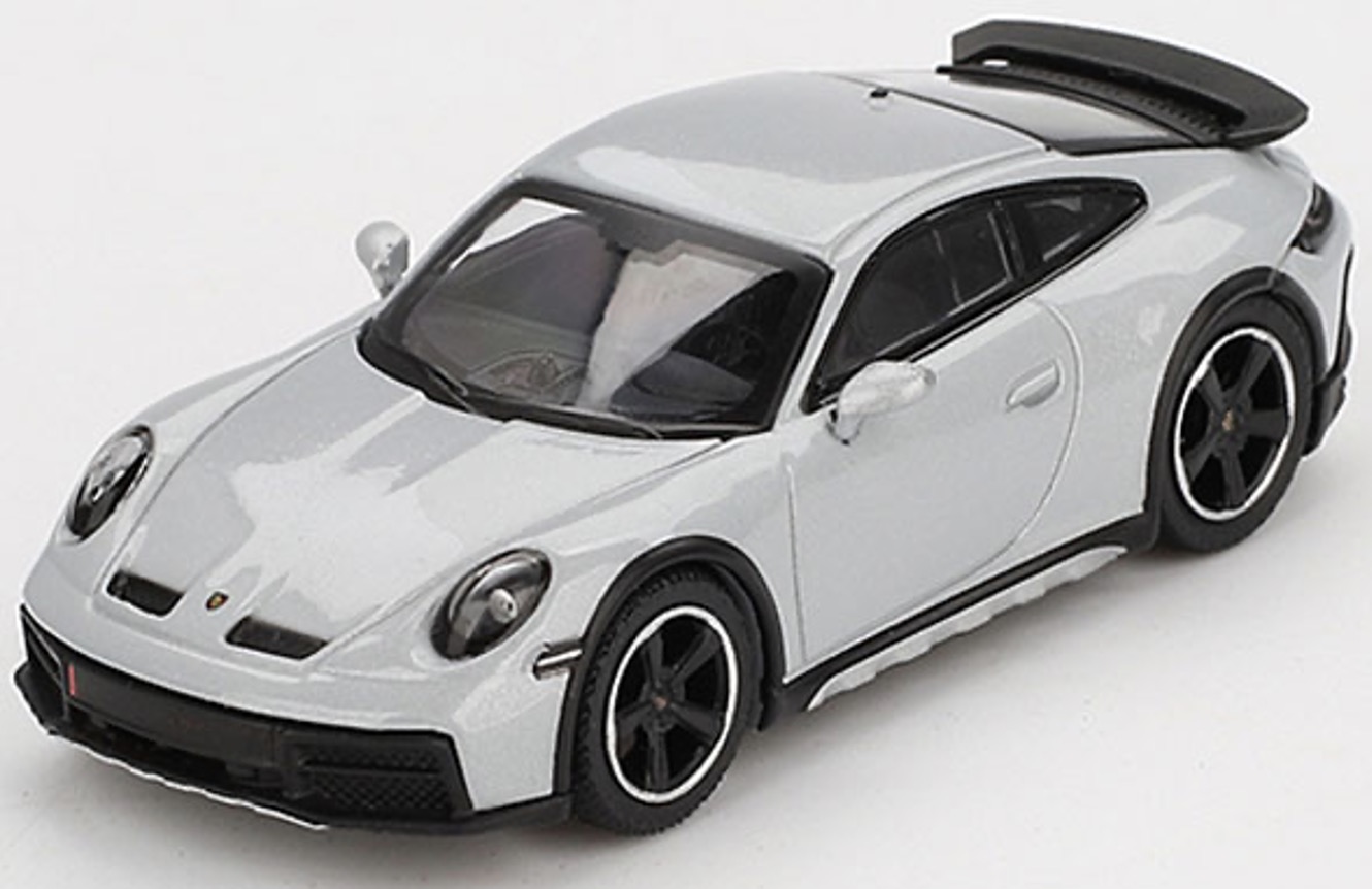 予約 MINI-GT 1/64 ポルシェ 911 ダカール アイスグレーメタリック(右