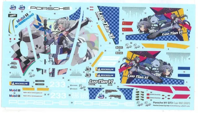 ミニチュアデカール 1/24 LB WERKS ニッサン GT-R R35 BAPE フル