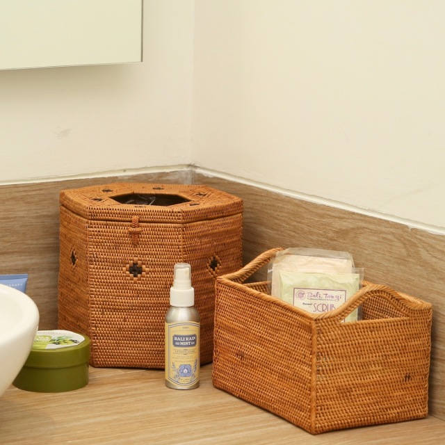 六角形ダストボックス (DST213) Rosily(ロージリー) バリ島 アタかご