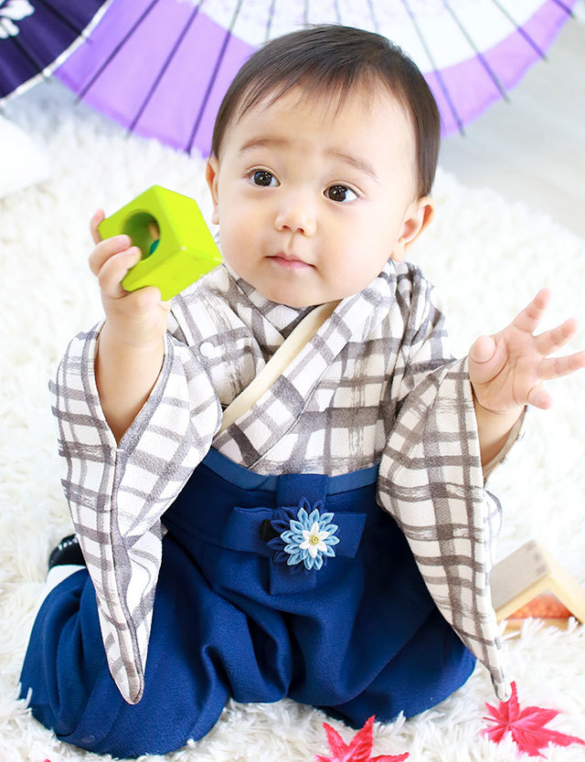 男女兼用 つまみ細工飾り(鶴・段菊)| マタニティウェア・授乳服の