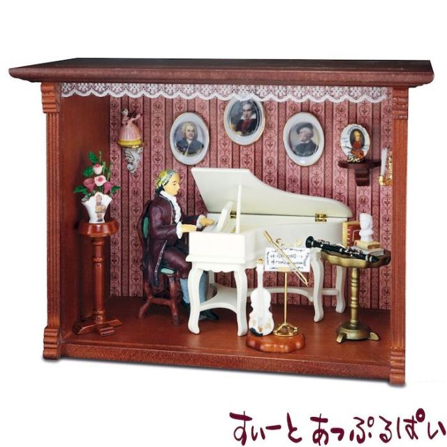 ロイターミニチュア】 ウォールピクチャーボックス ミュージックルーム
