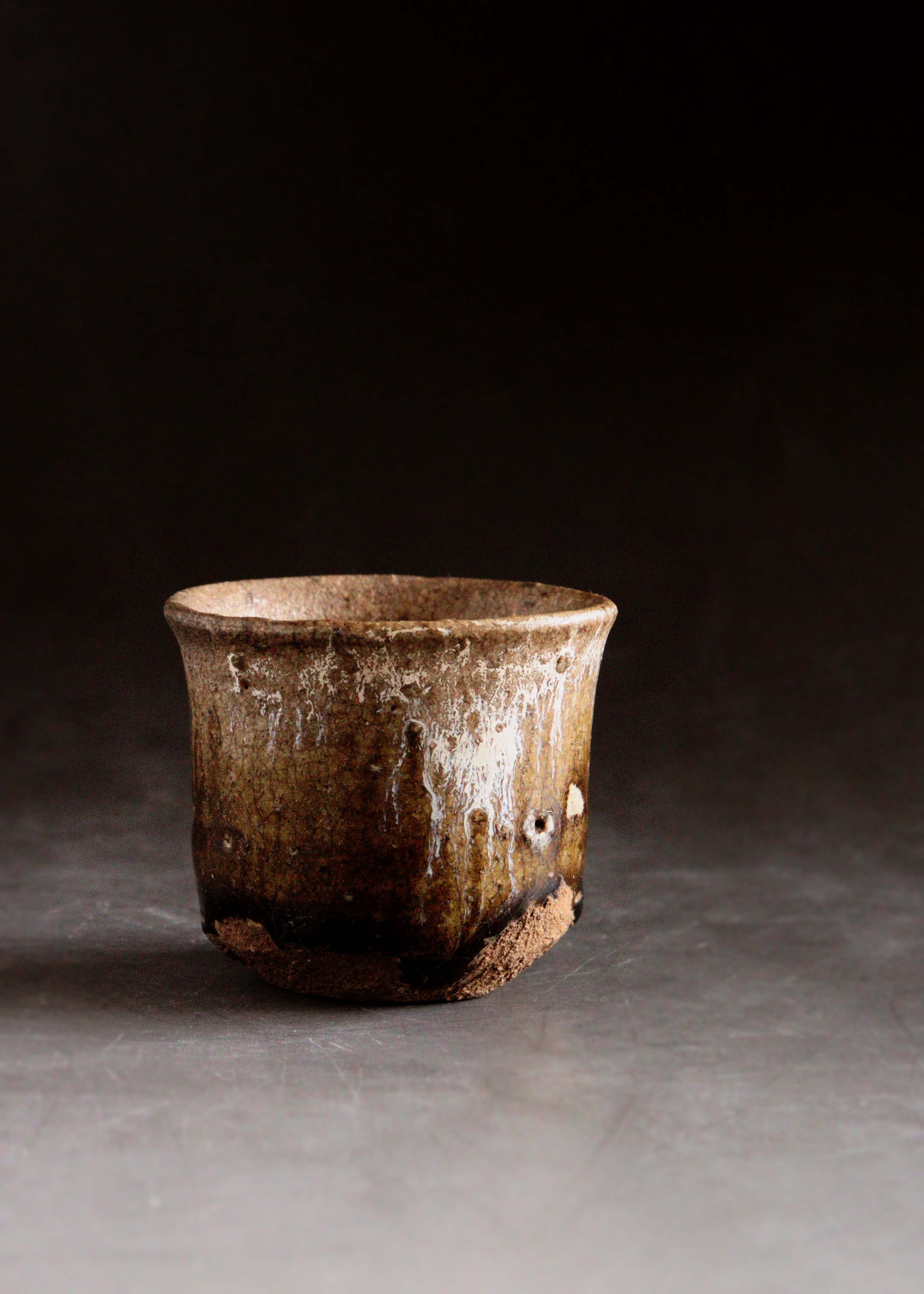 唐津酒器 ぐいのみ 斑唐津 古陶磁 酒器 堀の手 古唐津Antique Sam's