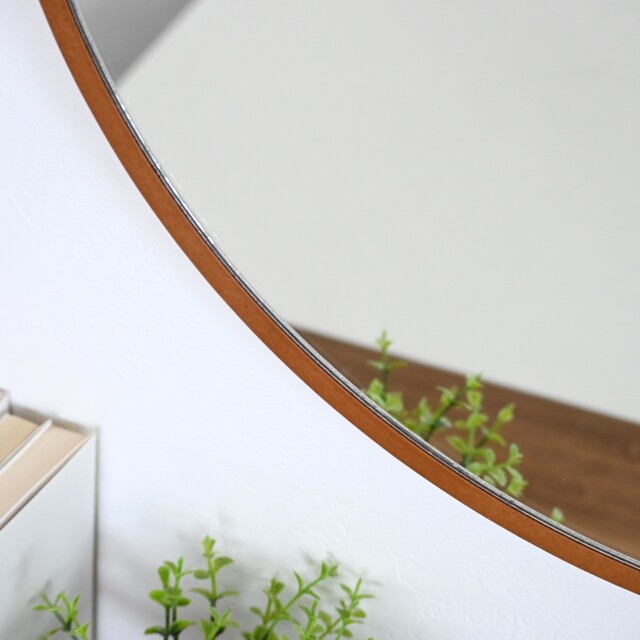 直径60cm×奥行1.7cm Ronda ロンダ 丸形 ウォールミラー 鏡 壁掛け 日本