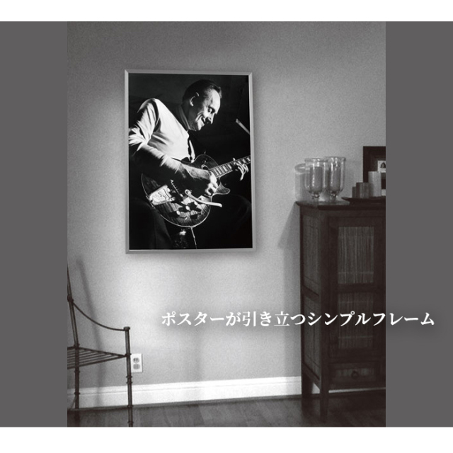 UVカット 低反射 アルミ ポスター フレーム B2 サイズ カルビアン