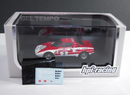 ベルテンポ特注 hpi 1/43 ストラトスHF ＃2 1974 サンレモ優勝