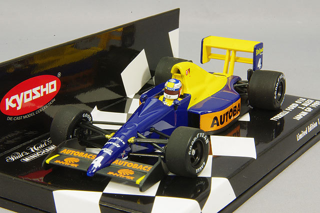 京商xミニチャンプス 1/43 ティレル フォード 018 1989 日本GP #4 J.アレジ