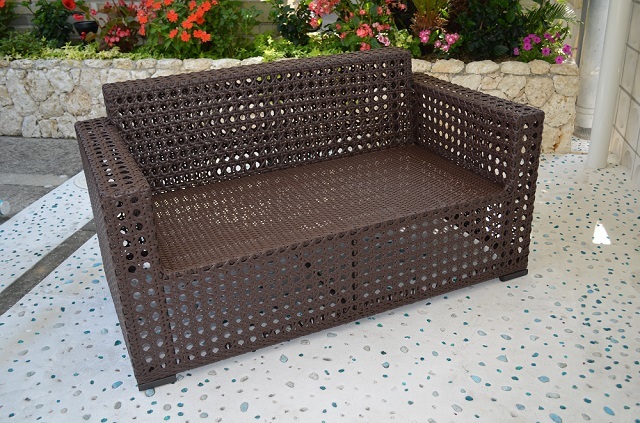 ガーデンファニチャー ラタン調 ソファ【2人用】【送料無料】