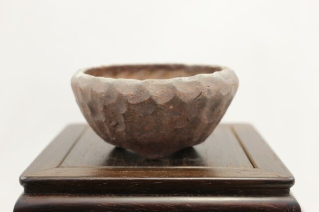 東福寺二代目 高級盆栽鉢 A3649☆陶器鉢 ミニ盆栽 小品盆栽☆「送料