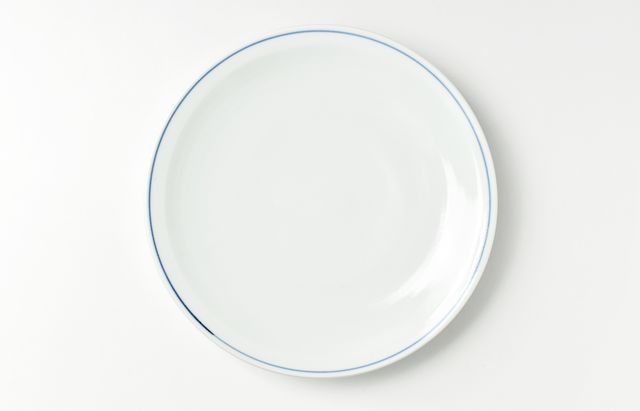 海野裕 青ライン7寸皿 ｜ 暮らしのうつわ花田 和食器 通販