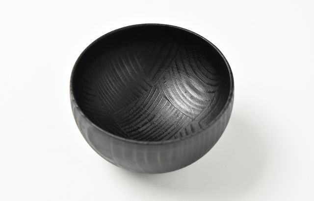 森下綾 12 小鉢 黒色 杉 ｜ 暮らしのうつわ花田 和食器 通販
