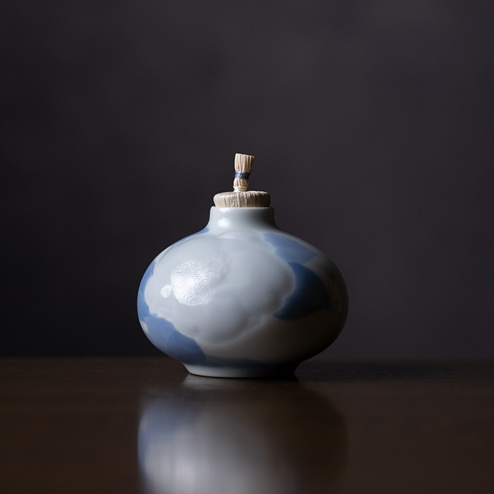 茶道具 | 染付香炉「萩」(AH-241) 作家「本多亜弥」