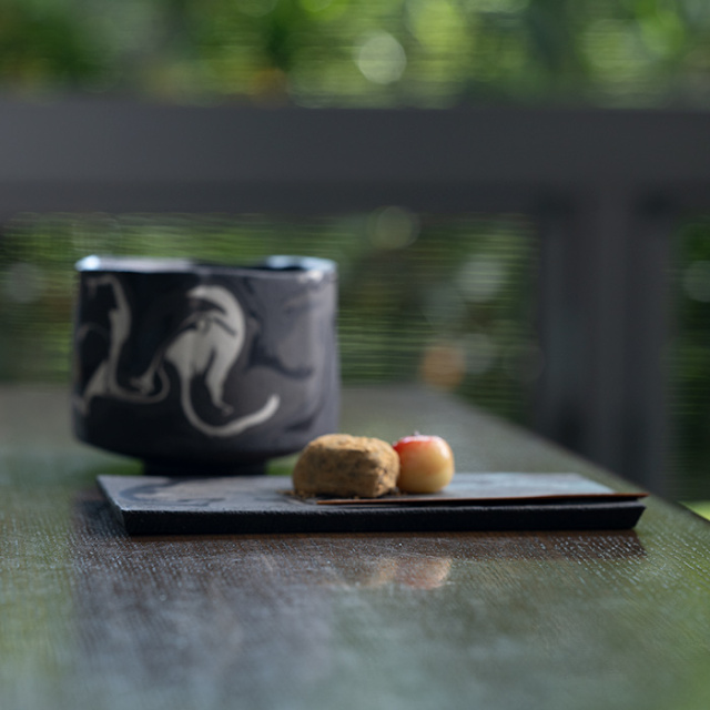 和食器 | 彩墨流長板皿（JS-729） 作家「瀬津純司」