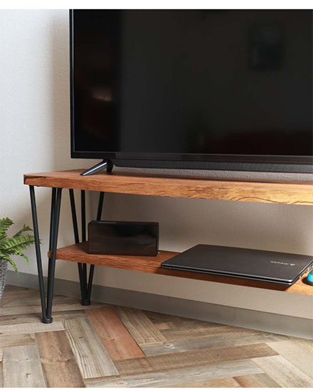 テレビ台 テレビラック TV台 ローボード おしゃれ 幅105cm 木目 ダーク