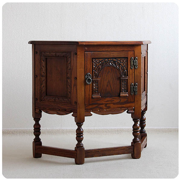 イギリス アンティーク 収納BOX付きウォールミラー/英国/ボックス