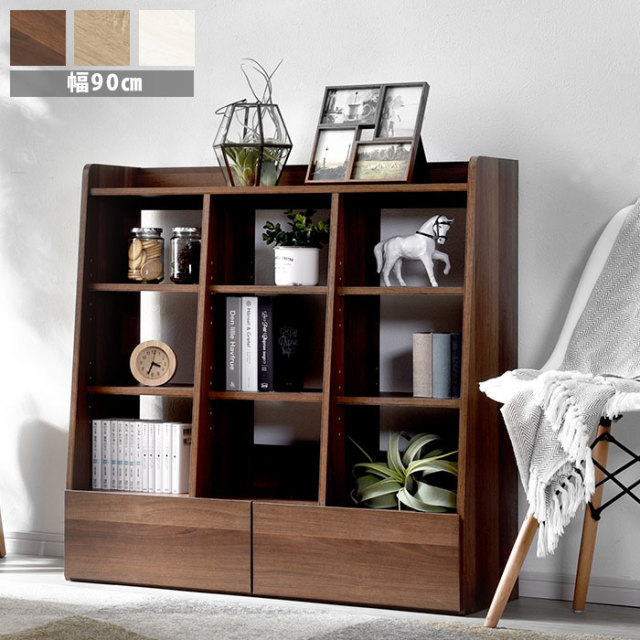 引き出し付きオープンシェルフ プーケ 【00-291】｜激安アウトレット