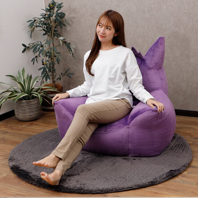 日本製 ポケモン ゲンガービーズソファ 洗濯できる カバー付き 【14