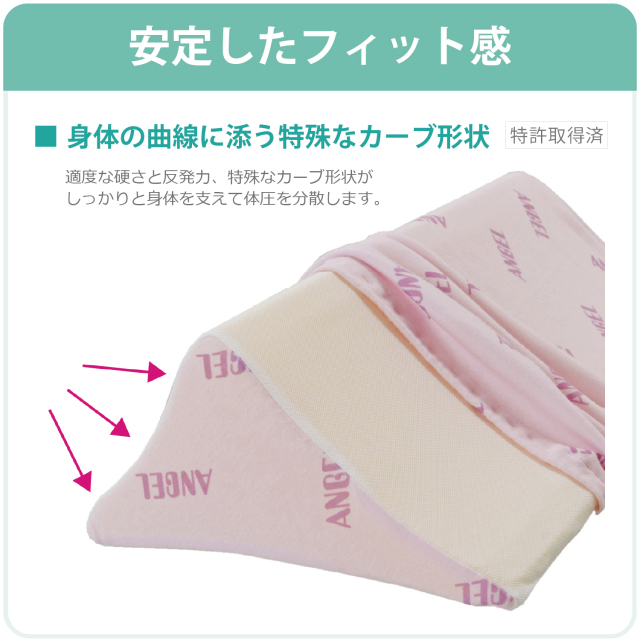 送料無料】エンゼルの介護用品[洗えるフィット三角柱クッション2/1312