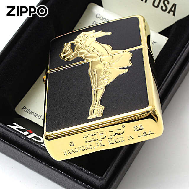 Zippo ジッポー ウィンディー ガール ゴールド ブラック WINDY Gold