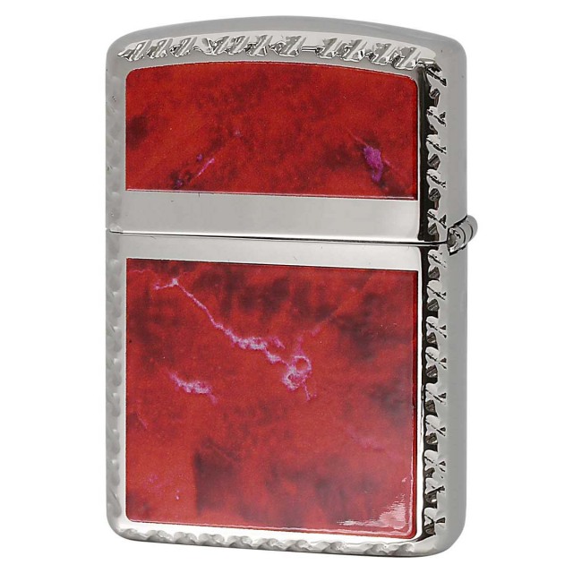 Zippo ジッポー アーマー 大理石調 マーブル柄 レッド クロスコーナ