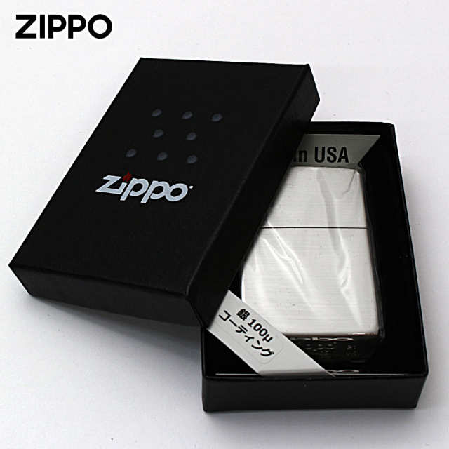 Zippo ジッポー 無地 100 ミクロン ＃200 サテーナ つや消し