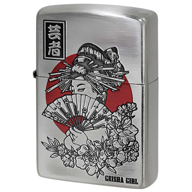 Zippo ジッポー 和柄 芸者 JAPANESE STYLE 2020 銀メッキ 80058｜Zippo