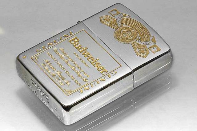 Zippo ジッポー 絶版・1993年製造 Budweiser KING OF BEERS 卓上灰皿