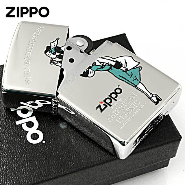 Zippo ジッポー ウインディ ガール Windy Girl クリアカラー ブルー