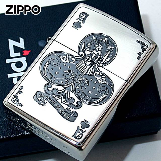 Zippo ジッポー デビル トランプ クローバー シルバー Devil Trump