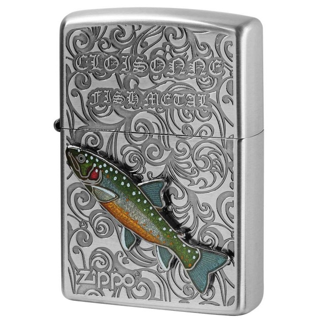 Zippo ジッポー ブラックバス ヴィンテージ 七宝メタル 淡水魚 Vintage