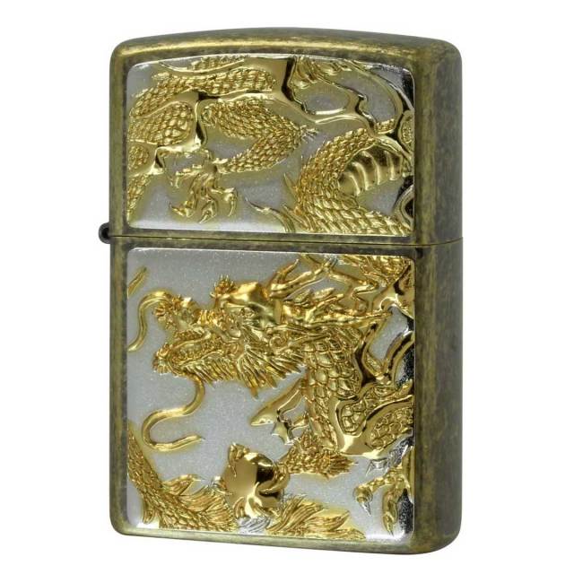 Zippo ジッポー 龍 ドラゴン 立体電鋳板 ブラスバレル 3D DRAGON Z3D