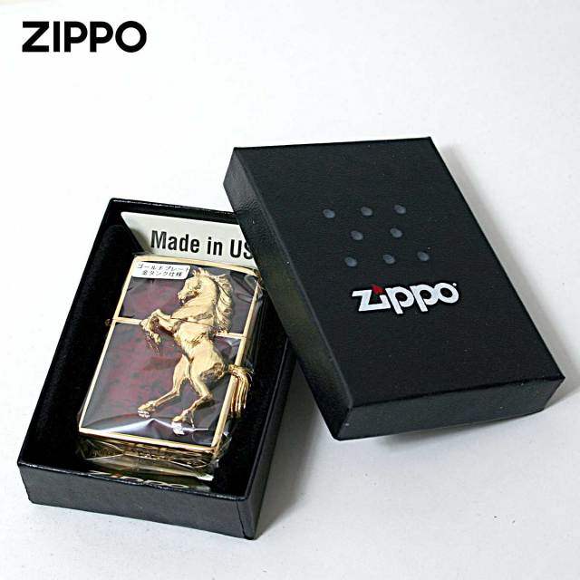 Zippo ジッポー 馬 ホース 2面連続メタル ウイニング ウィニー