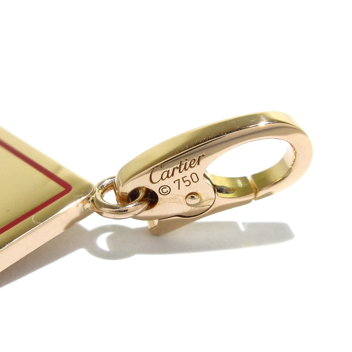 カルティエ/ペンダントトップ/トランプチャーム/K18PG×レッド/トランプ