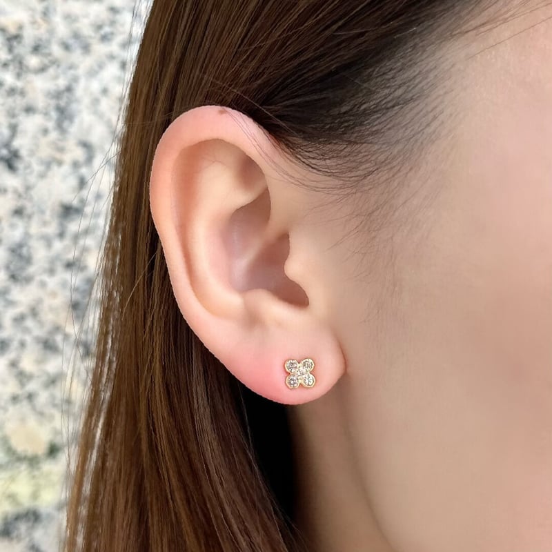 K18YG ダイヤモンド ピアス 118208020096 | VERITEOnline-Sh