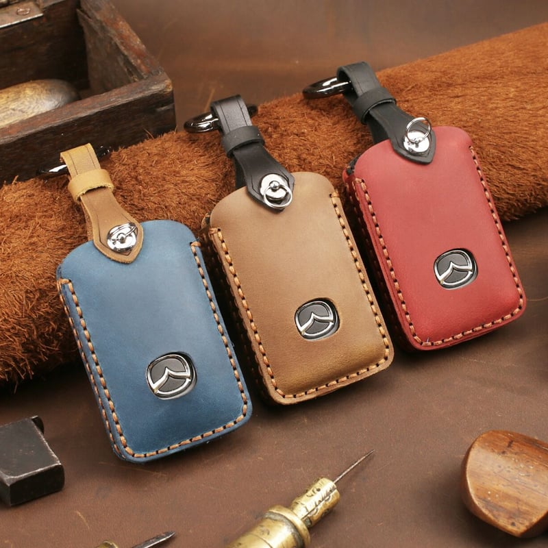 マツダ専用】 本革レザー スマートキーケース▶︎新型CX-8 新型CX-5 CX