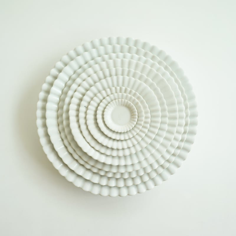 安藤雅信】オランダ花形皿 M （青白艶釉） | ギャルリ百草 online store