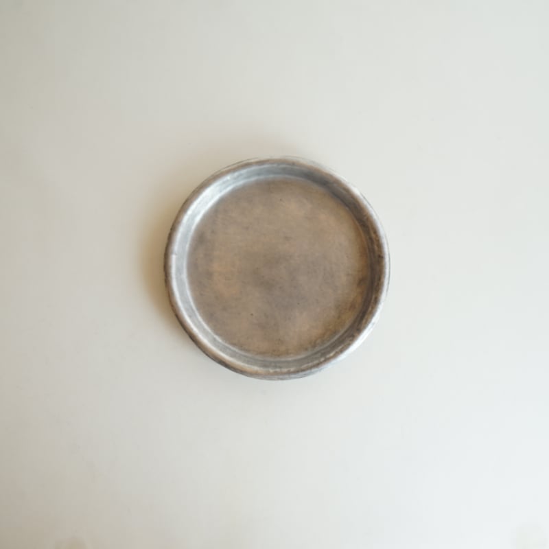 安藤雅信】銀彩ピューター渕丸プレート M | ギャルリ百草 online store