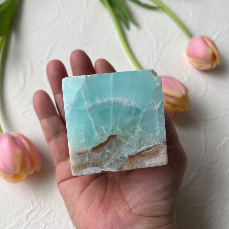 カリビアンブルーカルサイト キューブ ① | Studio Kururi