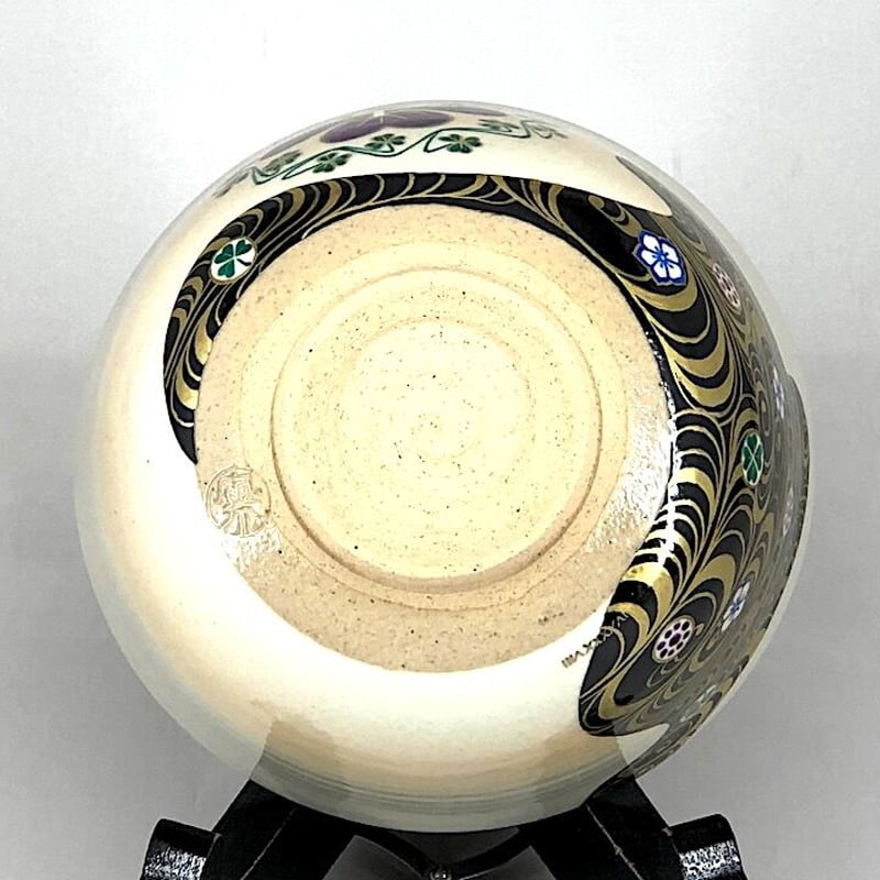 京焼・清水焼 限定販売「ガラシャの白詰草」茶碗 共箱 新作。 | STORES