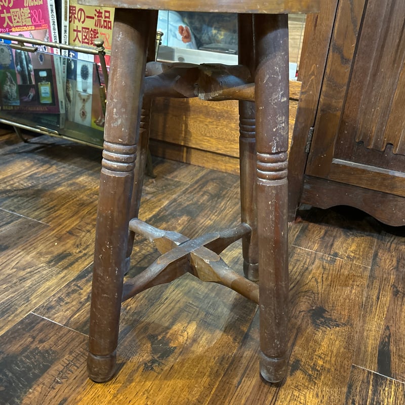 ヴィンテージ 木製座椅子 丸イス いす スツール | アンティーク家具と