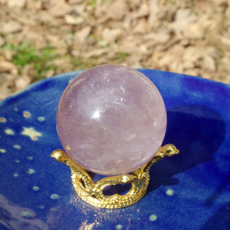 パウエライト・アメジスト（スフィア、虹入り） | Crystal Light