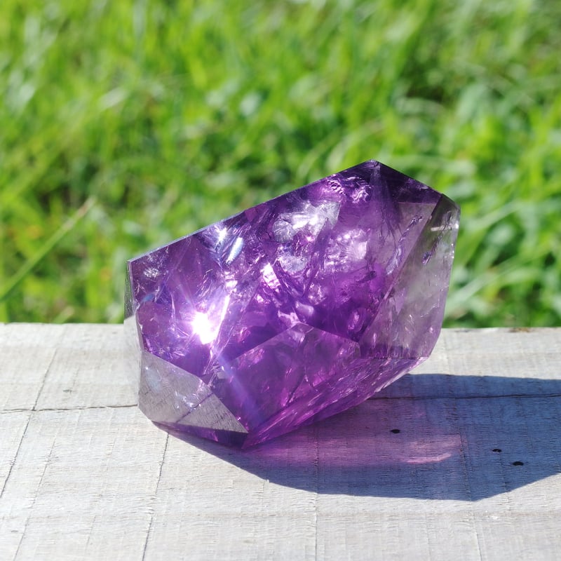 アメジストハート♡虹入りNo.1766 アメジストハート♡虹入りNo.1766