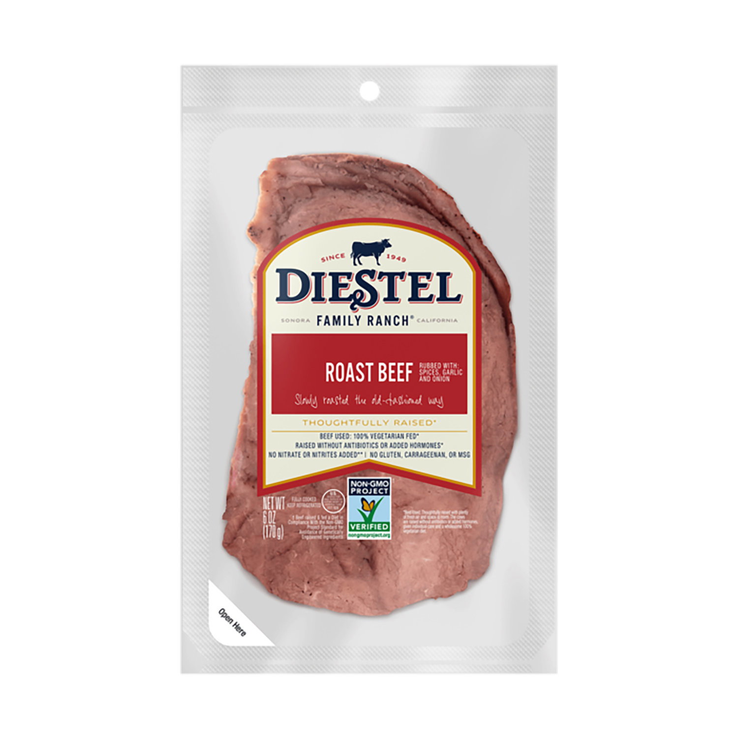 Diestel Roast Beef Sliced Non-GMO - Foodland
