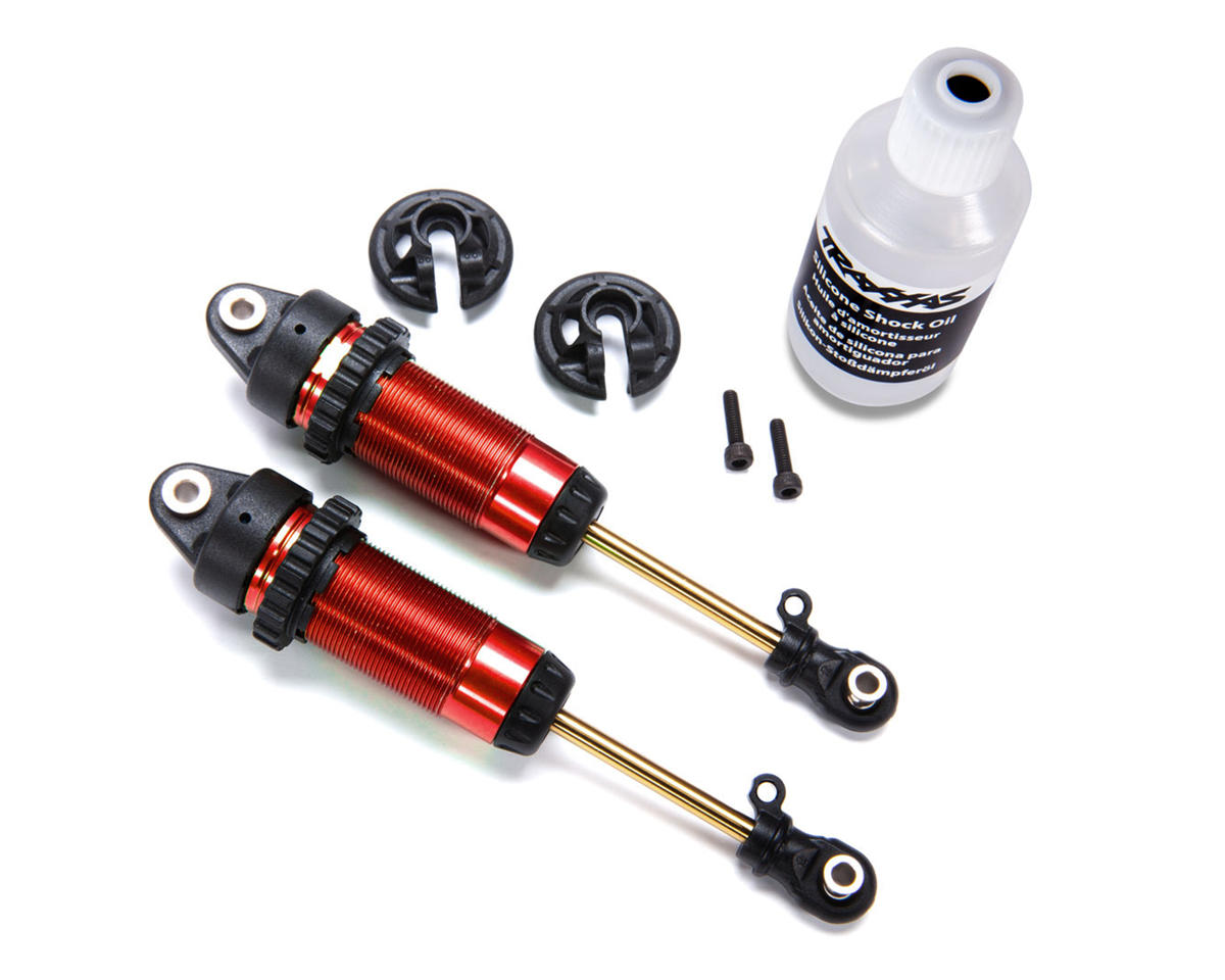 Traxxas GTR XX-Long Shocks w/Ti-Nitride Shafts (Red) (2) [TRA7462