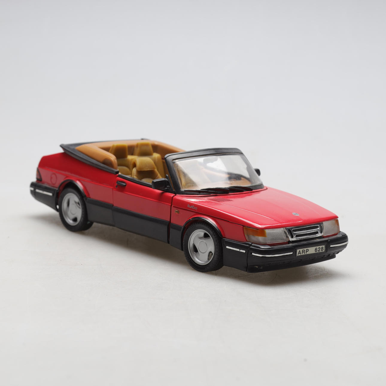 MODEL CAR, metal & plastic, Saab 900 Turbo Cab, scale 1/18, Anson