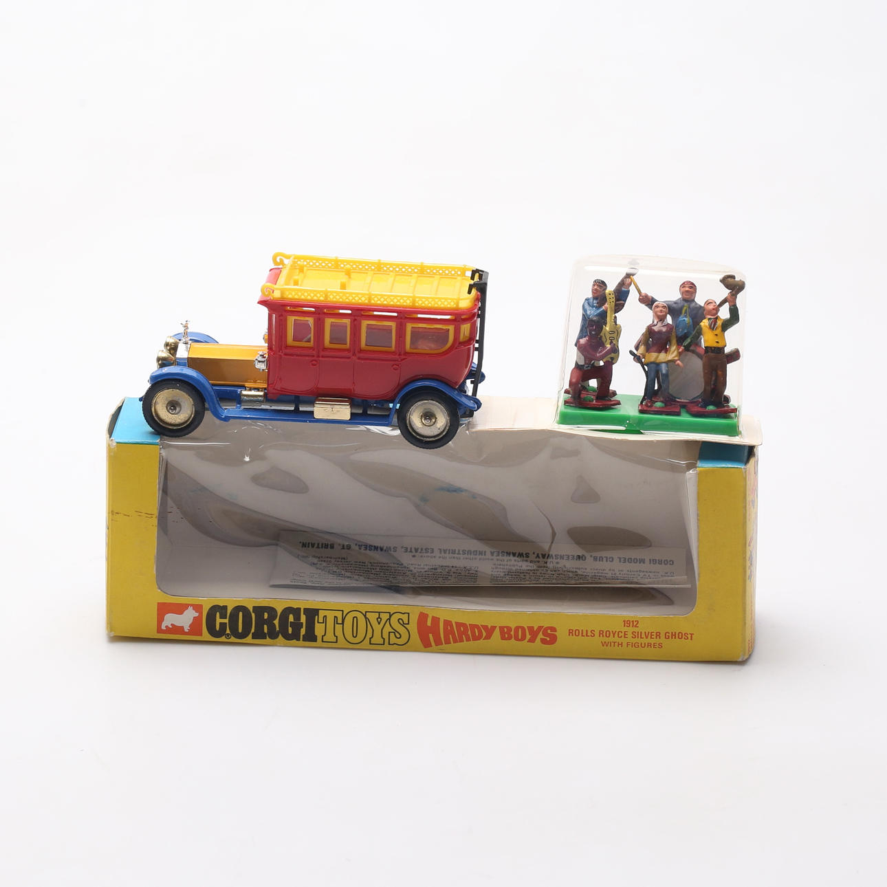 CORGI TOYS. Toy car 805, Hardy Boys, 1912 Rolls Royce silver Ghost