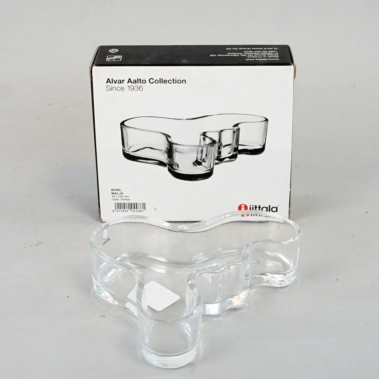 ALVAR AALTO, A glass bowl, “Bowl Malja”, Iittala. Glass - Utility