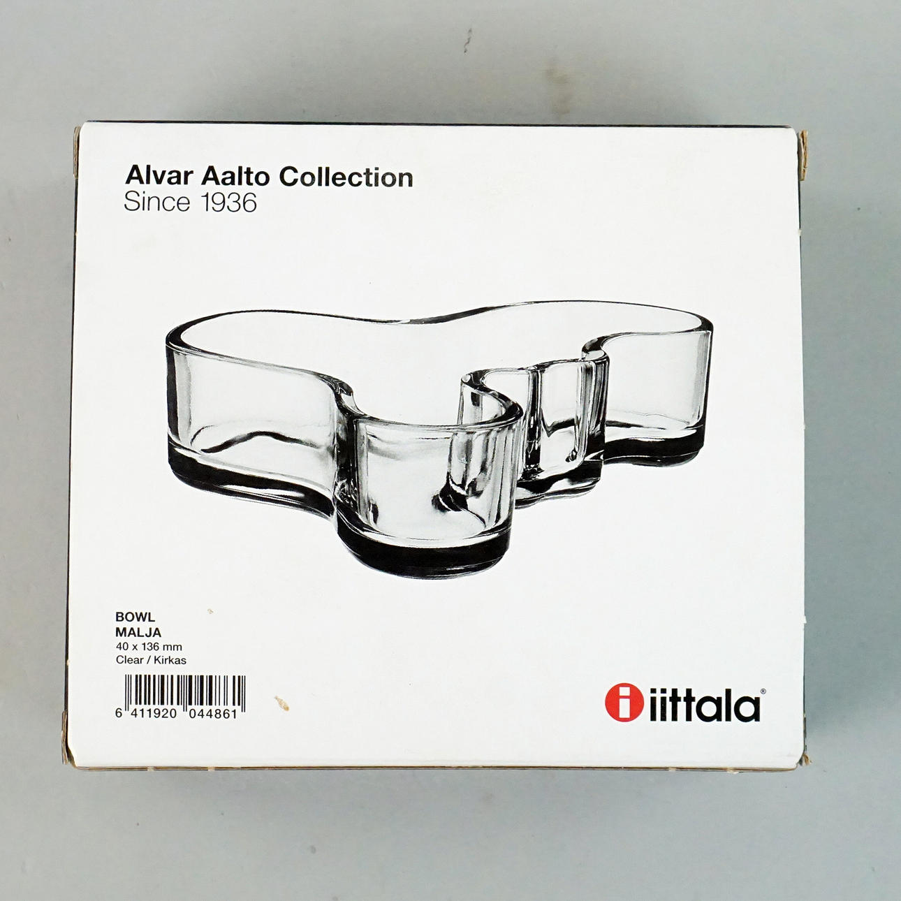 ALVAR AALTO, A glass bowl, “Bowl Malja”, Iittala. Glass - Utility