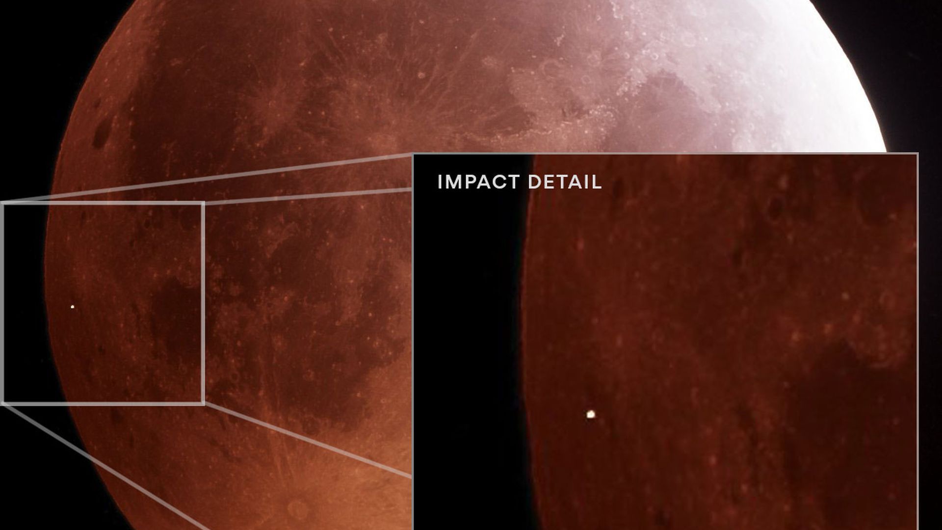 Meteorites spotted colliding with moon during lunar eclipse