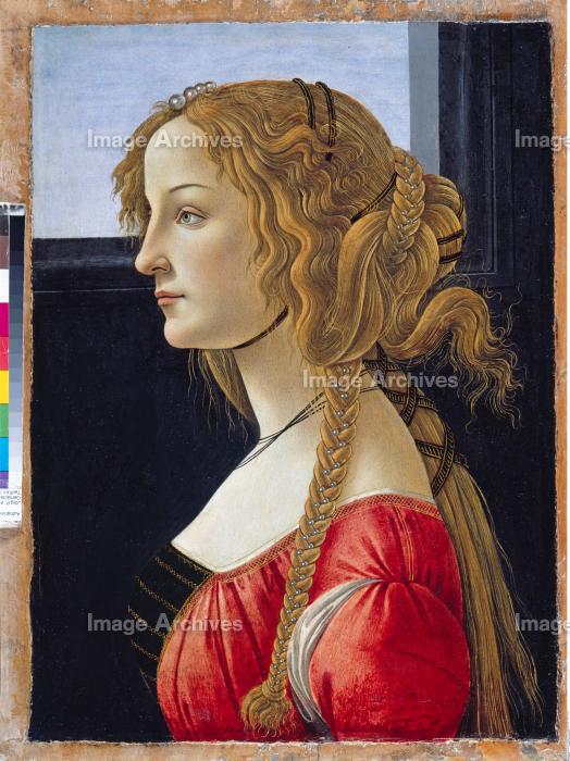 作品詳細 | 横向きの若い女性の肖像画 | イメージアーカイブ - DNP