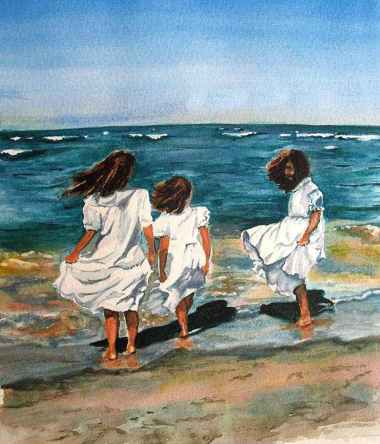 Windy Day Painting by Karen Ilari - Fine Art America